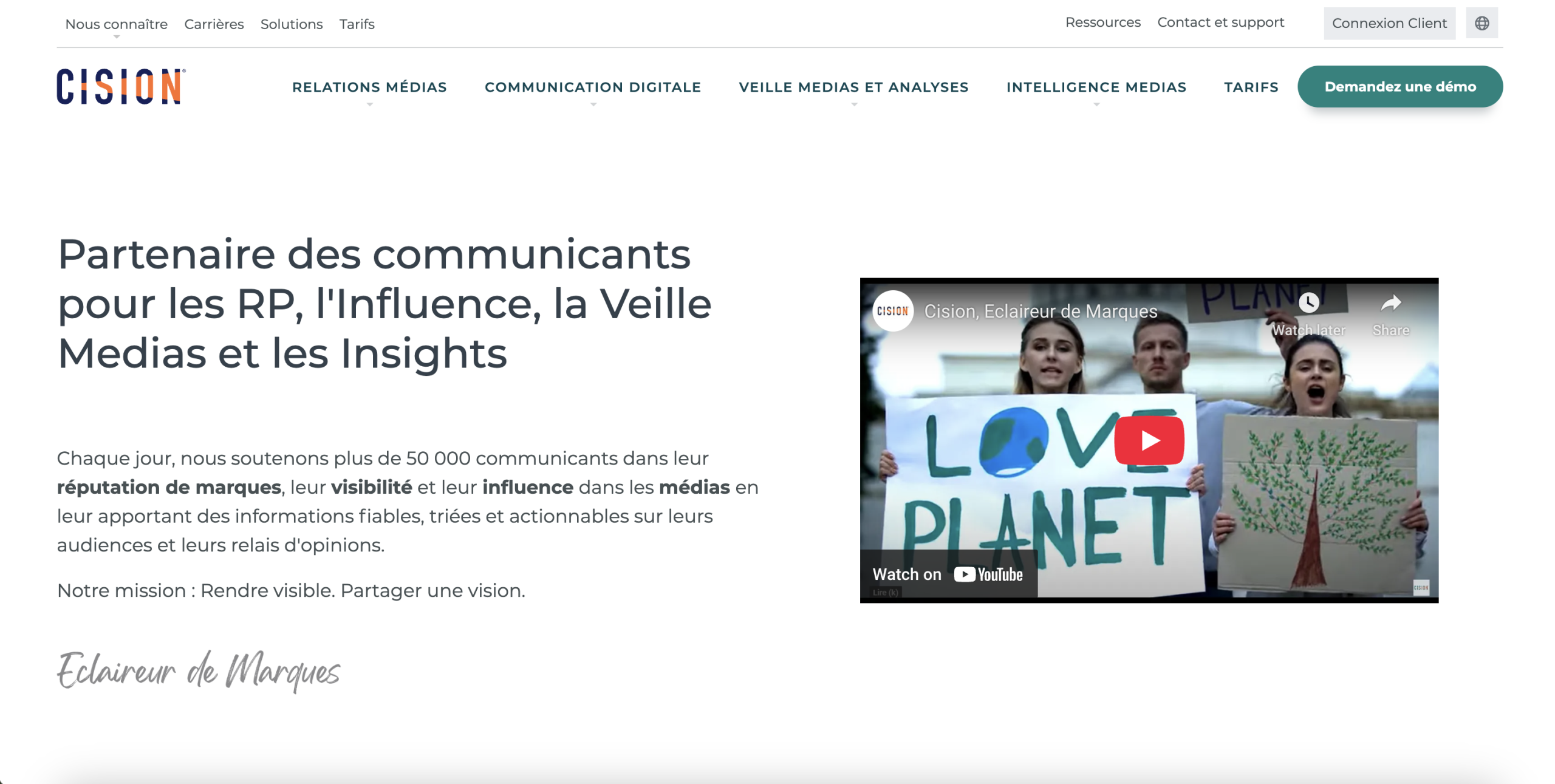 veille concurrentielle Cision